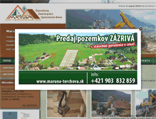 Tablet Screenshot of maruna-terchova.sk